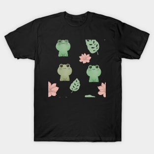 lil froggy pattern T-Shirt